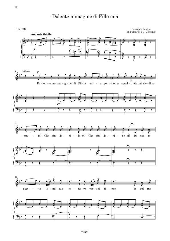 Canzoni per voce e pianoforte - Revisione di E. Battaglia - zpěv a klavír